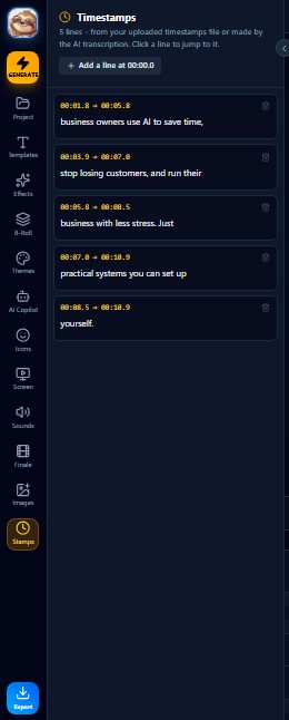 Timestamps (Stamps)